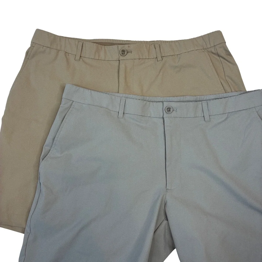 Holderness & Bourne Harwoood Shorts Mens 40 Tan Grey Bundle Golf Performance